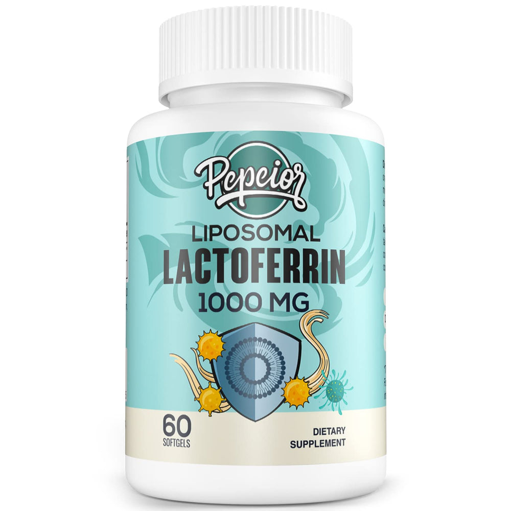 Pepeior lactoferrin label emphasizing purity and quality for reliable supplementation.