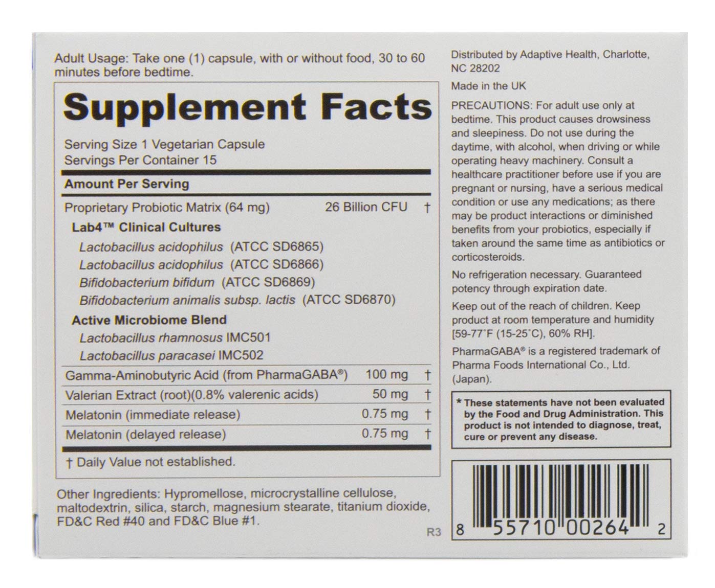 Peptiva dual-release melatonin formulation designed for night-time use