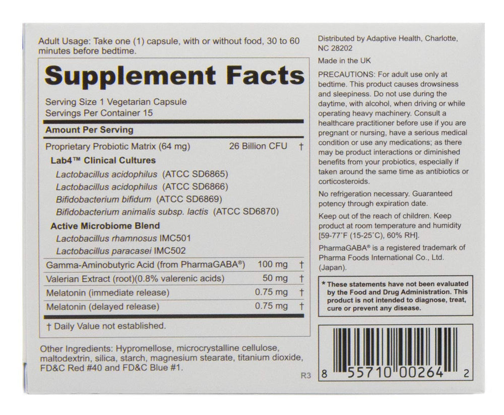 Peptiva dual-release melatonin formulation designed for night-time use
