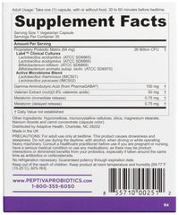 Peptiva multi-strain probiotic matrix highlights clinical digestive support.