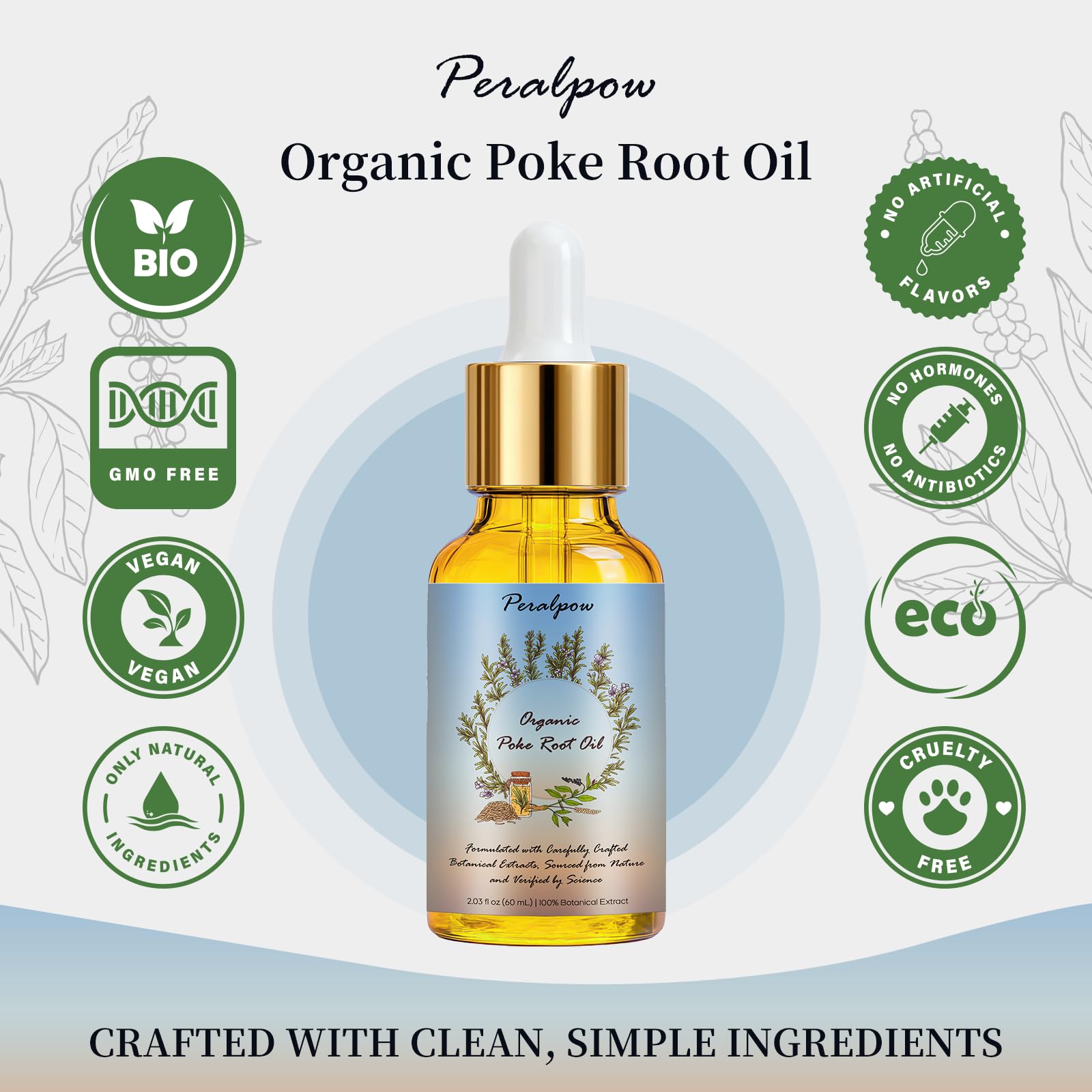 Peralpow oil texture shows quick absorption and non-greasy feel after use.