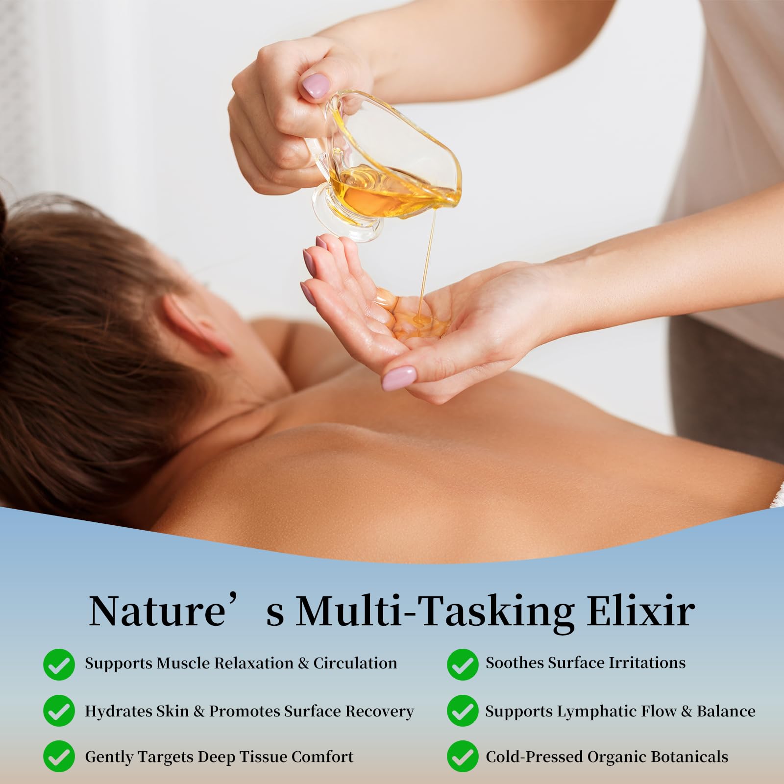 Peralpow skin application scene illustrating targeted relief for muscles and joints.