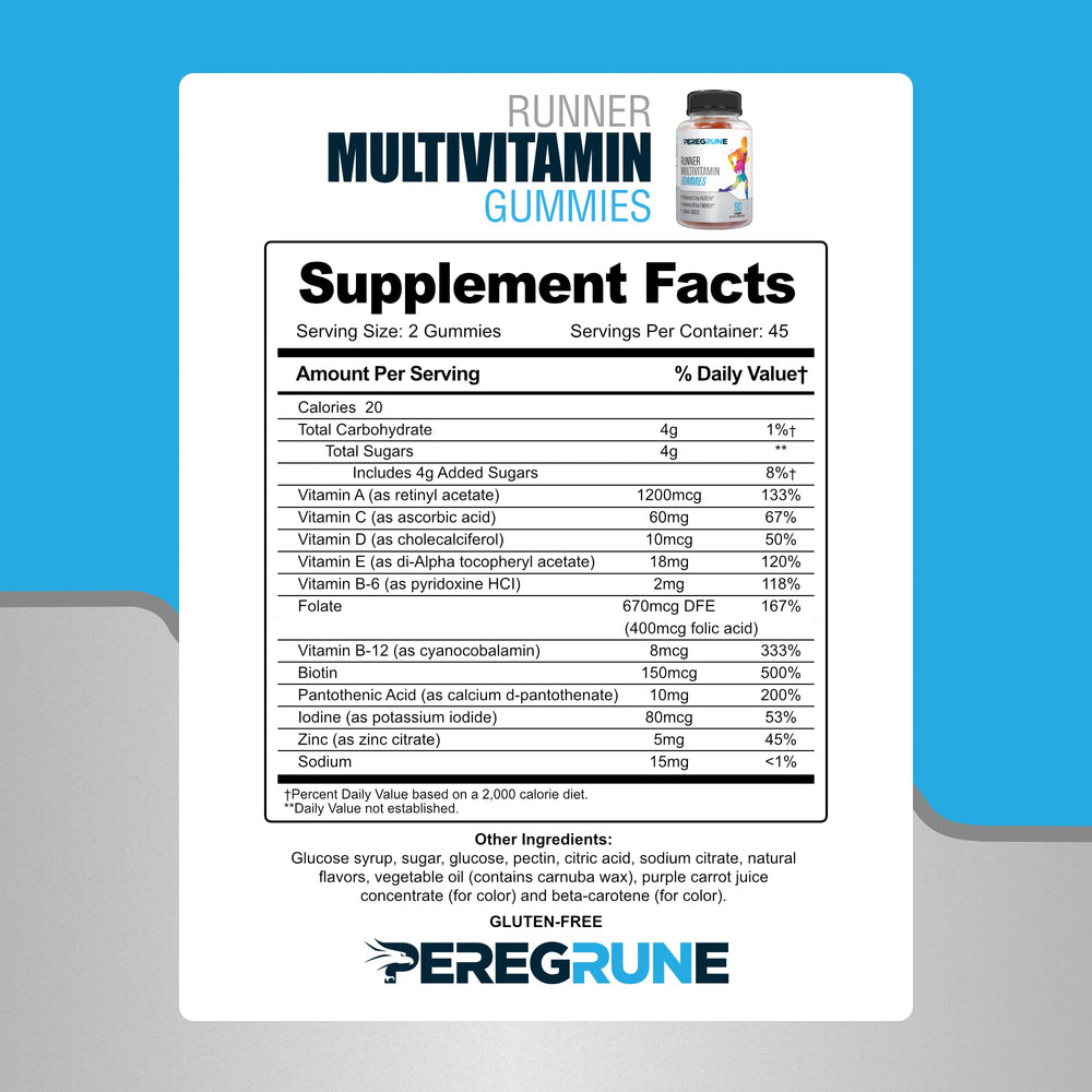 PEREGRUNE NSF GMP-certified manufacturing badge shown with gummies