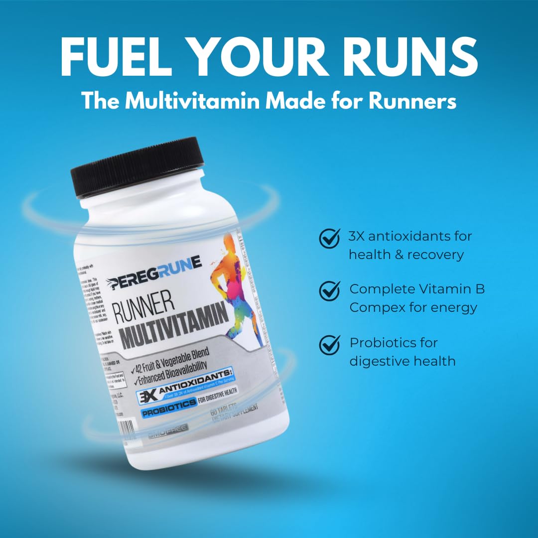 PEREGRUNE Runner supplements on desk ready for training.