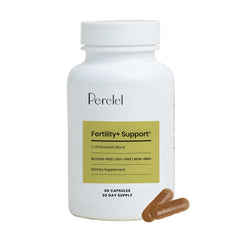 Perelel Fertility Support bottle pour for easy daily intake supporting reproductive wellness