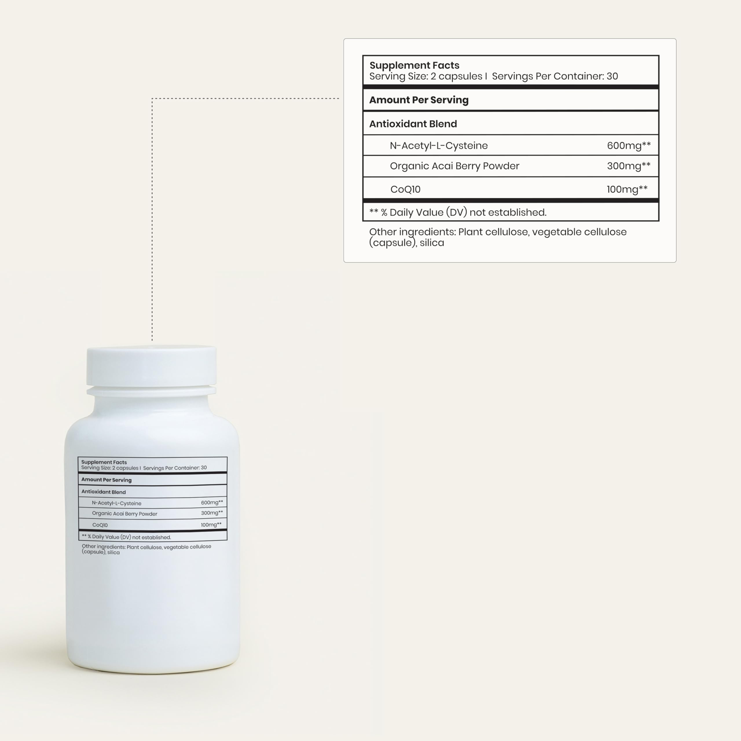 Perelel Fertility Support capsules close-up showing vegetarian capsules for daily use