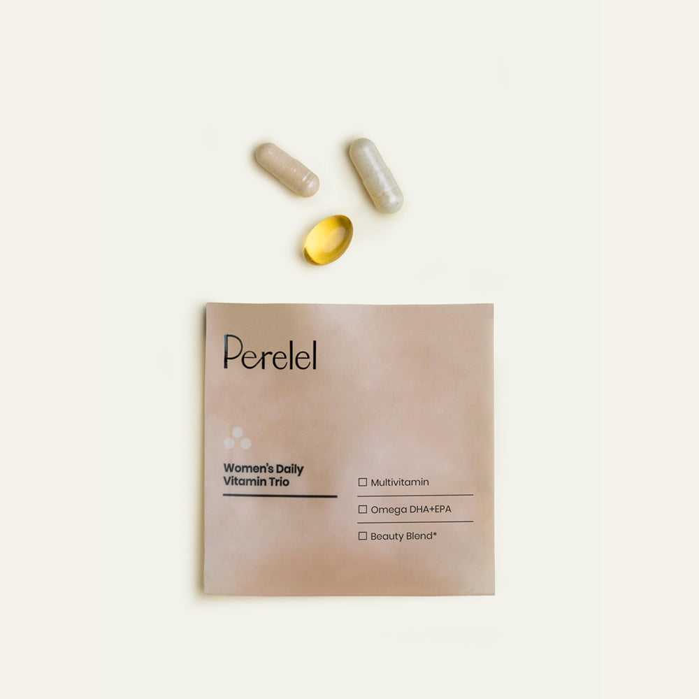 Perelel Omega DHA + EPA softgel highlighting omega-3 support for daily health.