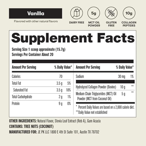 Travel-friendly 12-oz tub supports daily use and keto lifestyle.