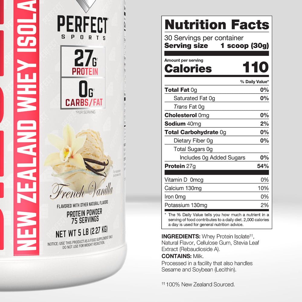 Diesel whey tub label highlighting stevia sweetness and clean ingredients.