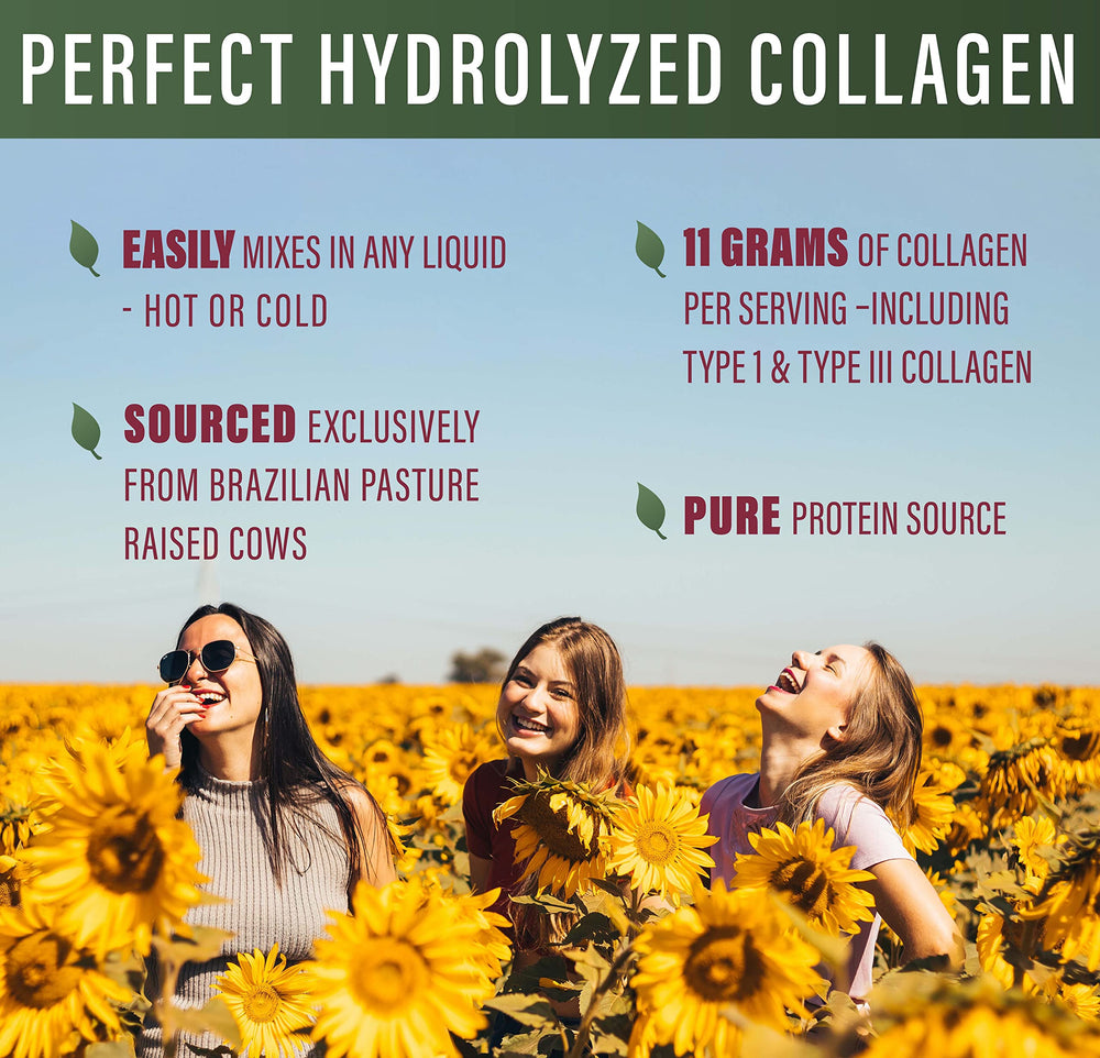 Perfect Supplements collagen digestive health mix dissolving easily in drinks.