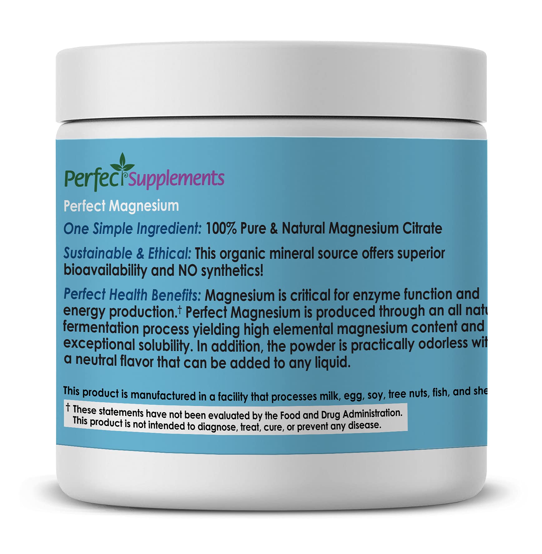 Powder dissolving in water from Perfect Supplements shows high solubility and absorption