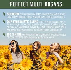 Perfect Supplements Perfect Multi-Organs pouring demonstrates easy powder integration.