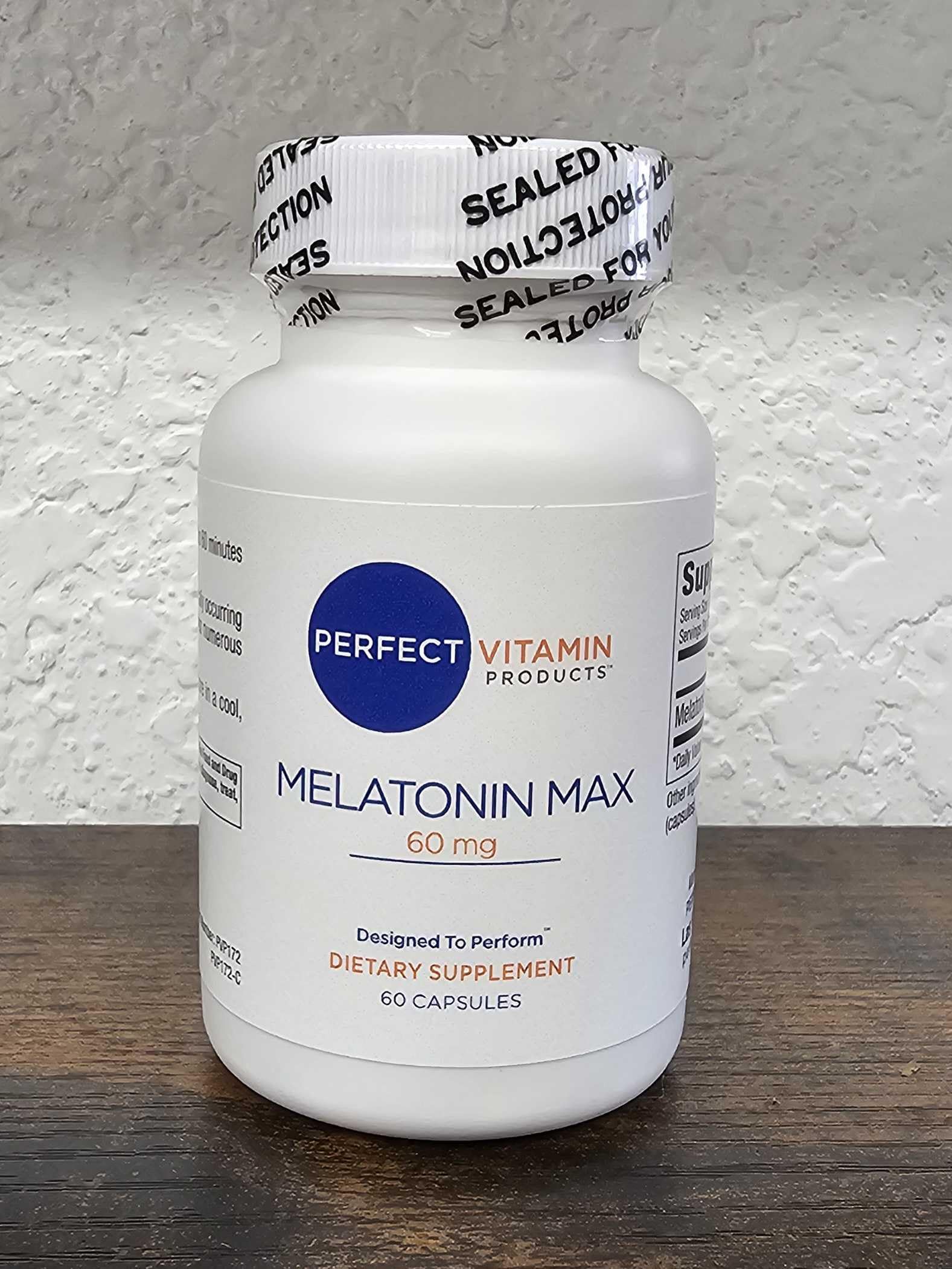 Perfect Vitamin Products melatonin 60mg nighttime scene promotes restfulness