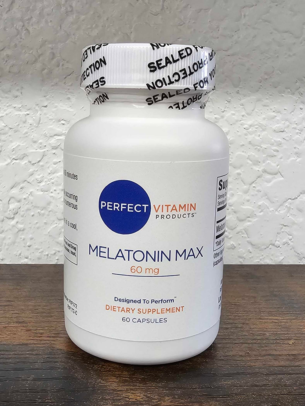 Perfect Vitamin Products melatonin 60mg nighttime scene promotes restfulness