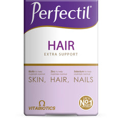 Perfectil Hair bottle cap close-up for daily hair health support