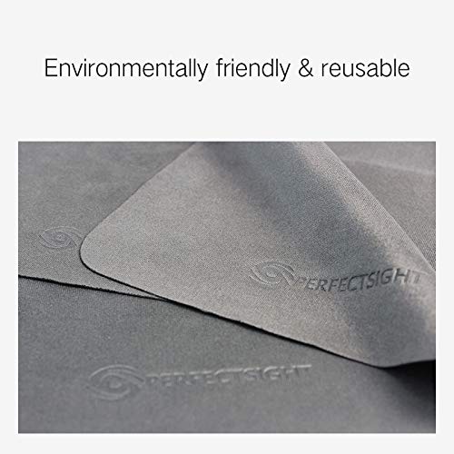 PERFECTSIGHT camera lens cloth protects coatings during wiping.