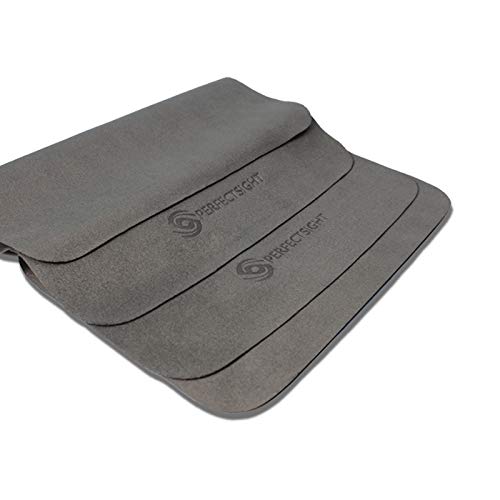 PERFECTSIGHT 6-pack microfiber cloth cleans eyeglasses without scratches.