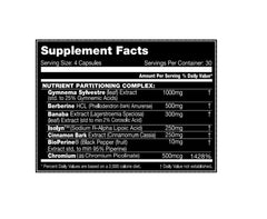 Performax Labs SLIN Max label closeup highlighting ingredients and benefits
