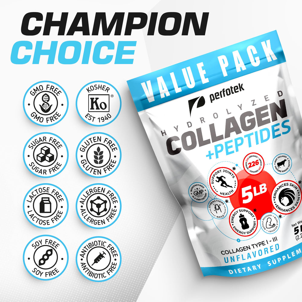 Perfotek Collagen Powder lifestyle shot shows effortless daily use.