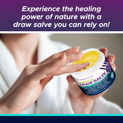 Pergenics Drawing Salve jar texture demonstrates smooth, easy-to-apply consistency