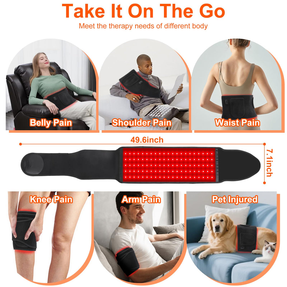 Peritour belt Velcro strap securing a stable fit during use.