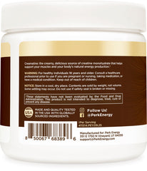 Perk Creamatine Coconut Cream blended into a smoothie for tropical flavor.