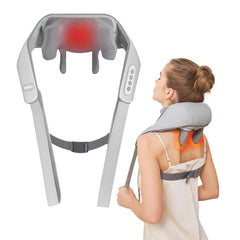 PERLEVI cordless neck massager with heat delivers deep relaxation