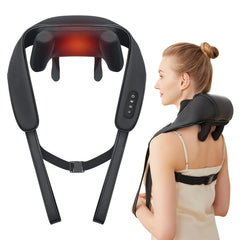 PERLEVI cordless neck and shoulder massager providing portable relief
