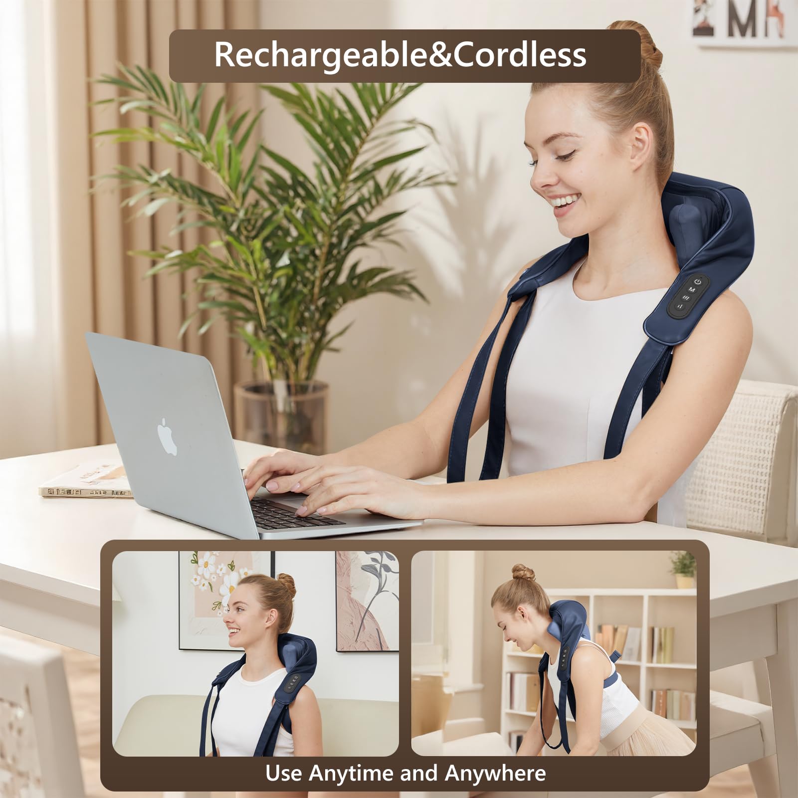 Compact, travel-friendly design with USB Type-C charging.