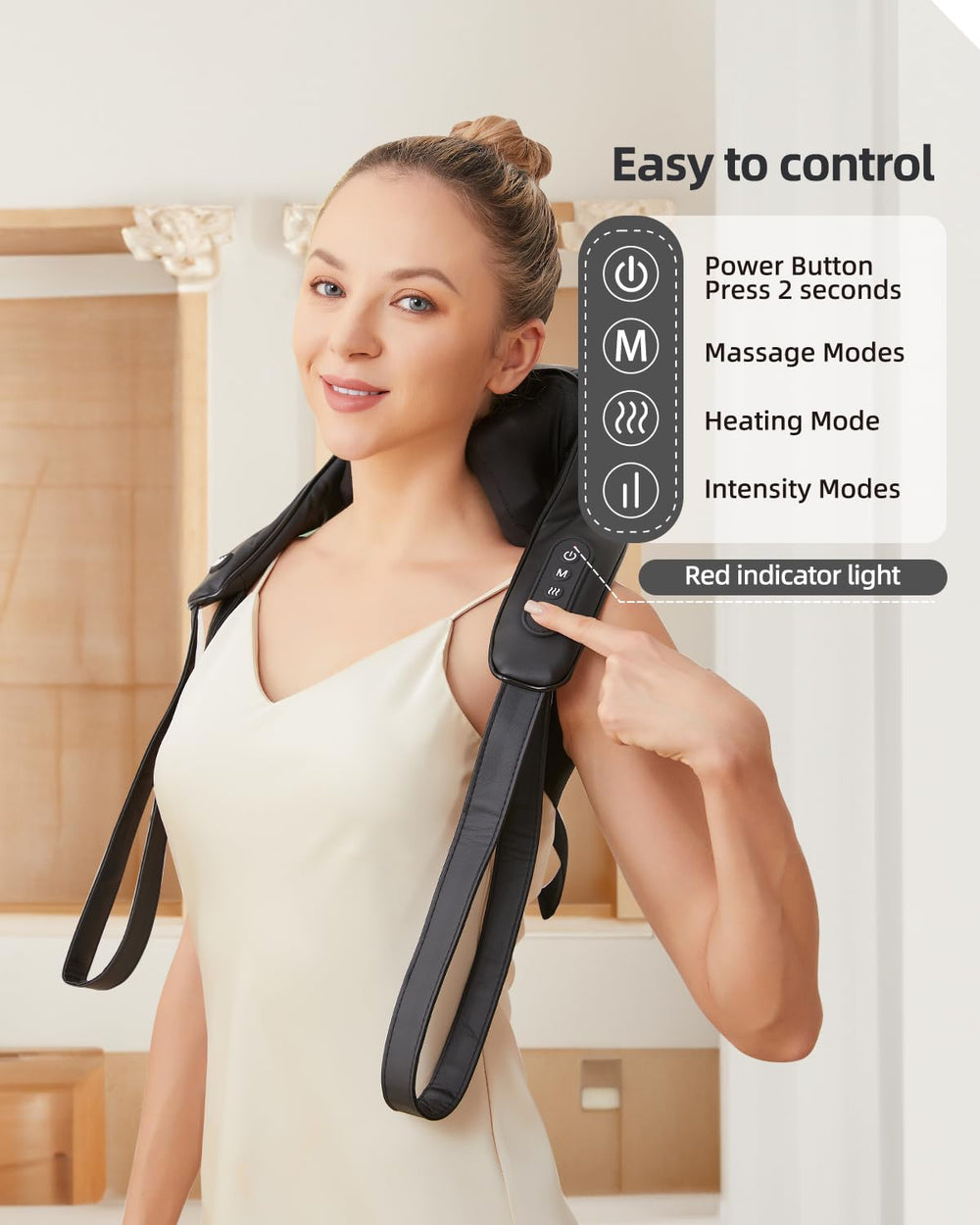 PERLEVI on-the-go massager with long battery life for home or office