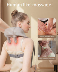 PERLEVI wrap-around design for hands-free neck and shoulder relief