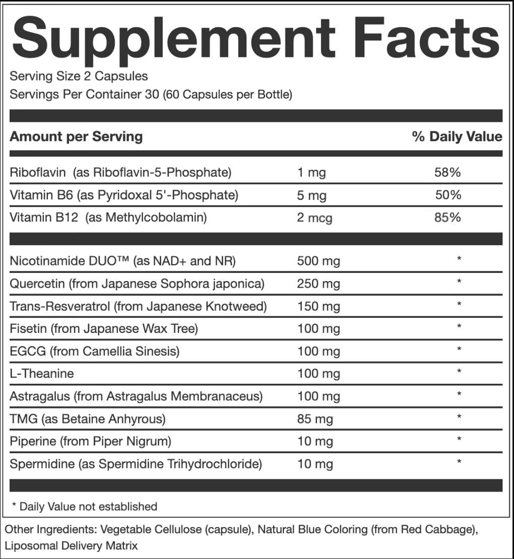 AEON bottle front view highlighting vegan, gluten-free longevity formula for easy daily use.