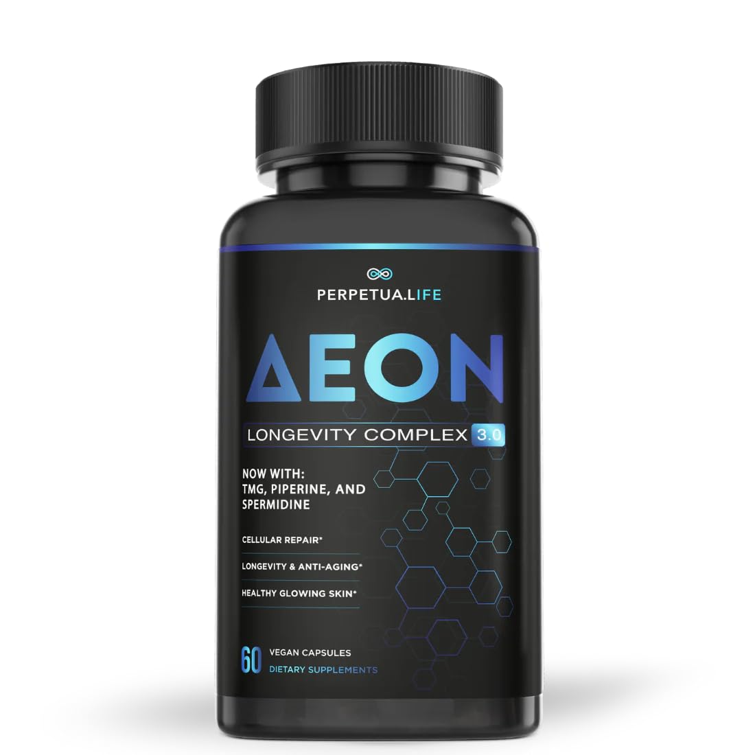 PERPETUA.LIFE AEON liposomal NAD+ capsules support daily vitality and balance.