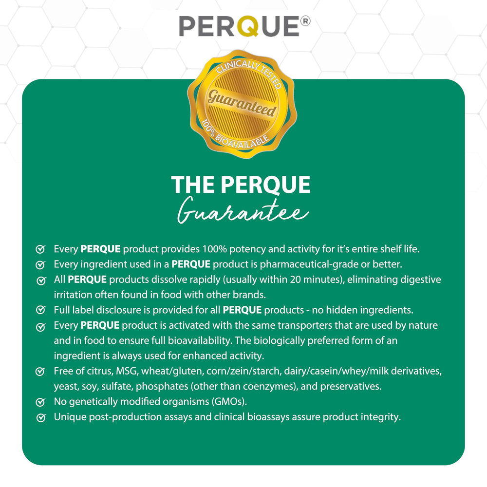 PERQUE Activated B-12 Guard in a bag, travel-friendly option for on-the-go days.