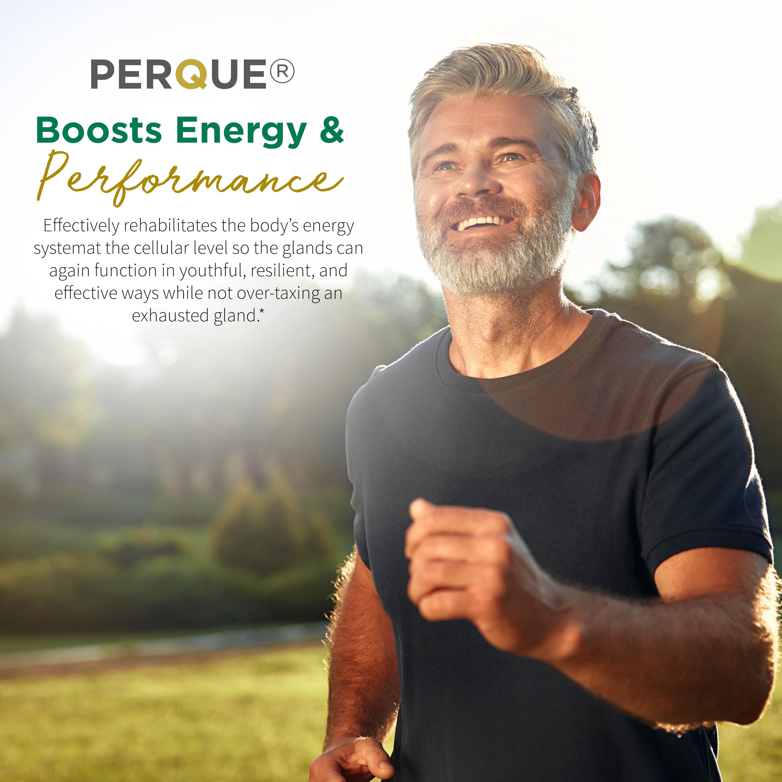 PERQUE Choline Citrate being poured into a glass to energize your day.
