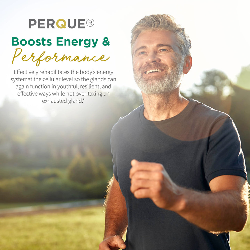 PERQUE Choline Citrate being poured into a glass to energize your day.
