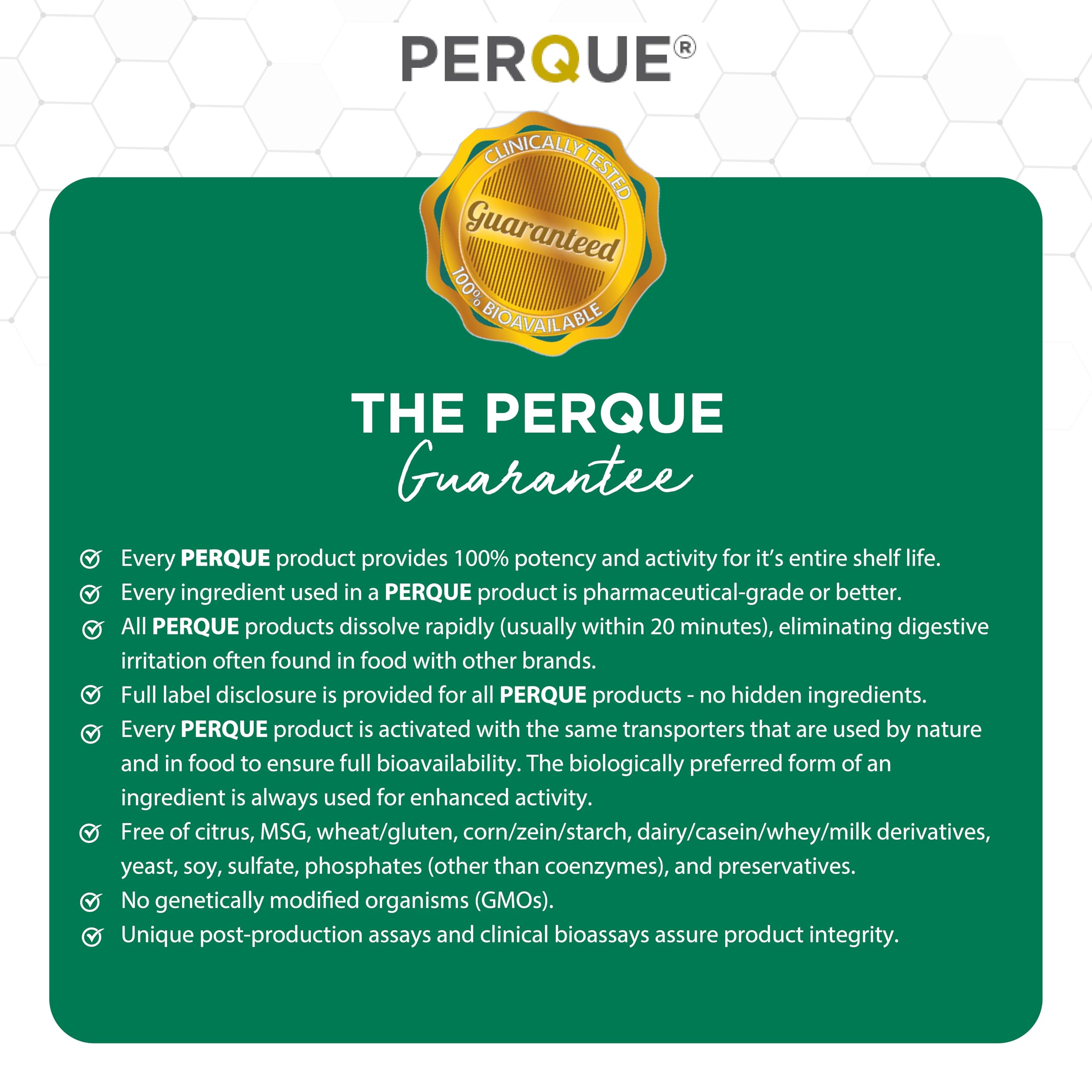 PERQUE Choline Citrate bottle paired with magnesium supplement.