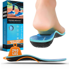 PerseveranX NASA-grade insoles closeup showing memory foam for shock absorption