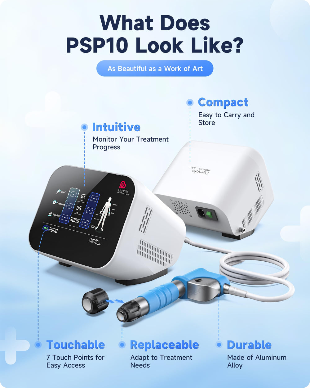 PerVita Medical PSP10 targets shoulders knees and back for versatile relief