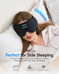 Perytong wireless sleep headphones mask ideal for on-the-go relaxation
