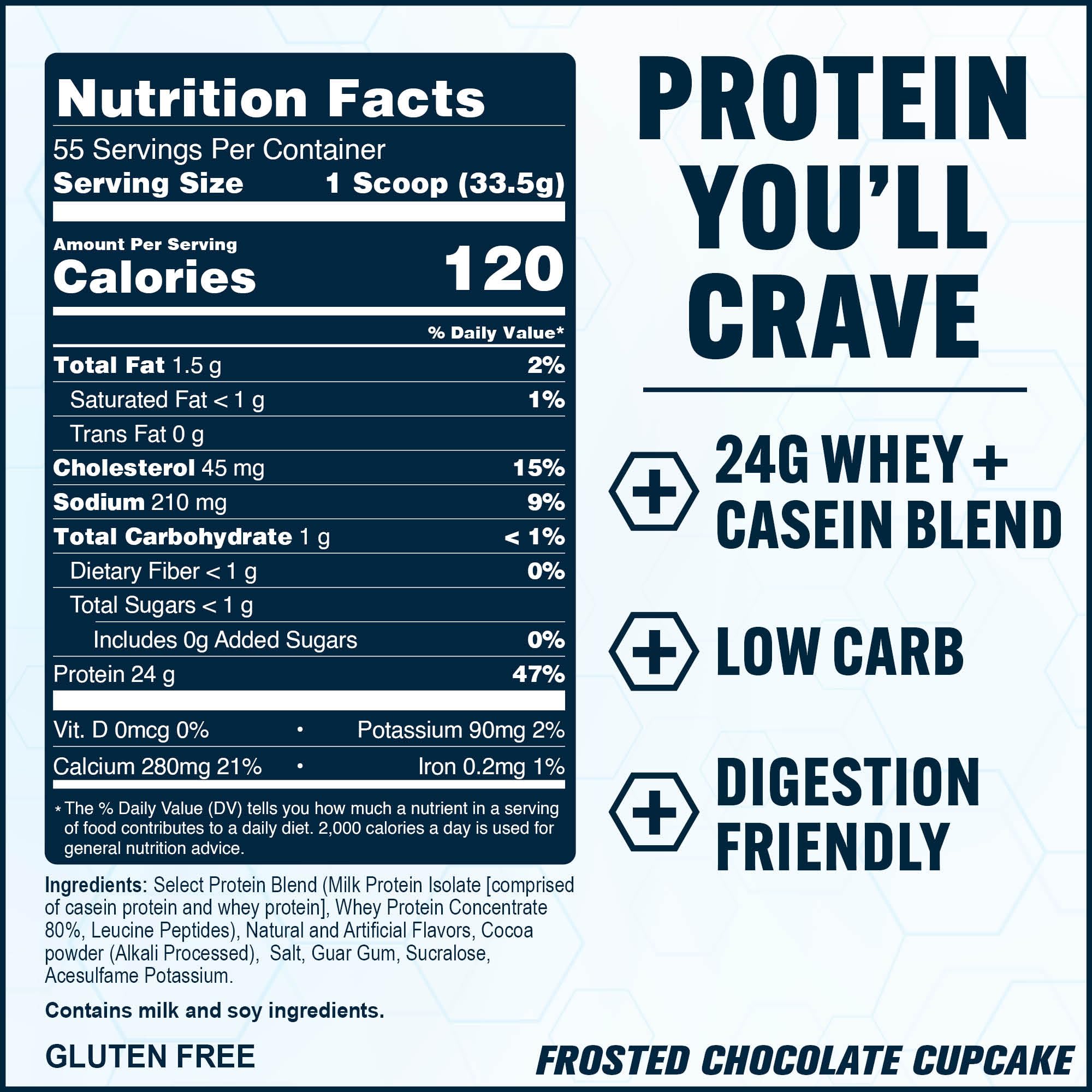 PEScience Select Protein Powder Frosted Chocolate Cupcake flavor in a prepared shake.