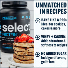 Scoop included with PEScience Select Protein Powder for measured servings.