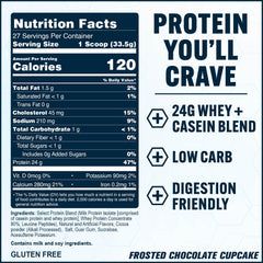 PEScience Select Protein Powder closeup-ingredient-list emphasizes clean formula