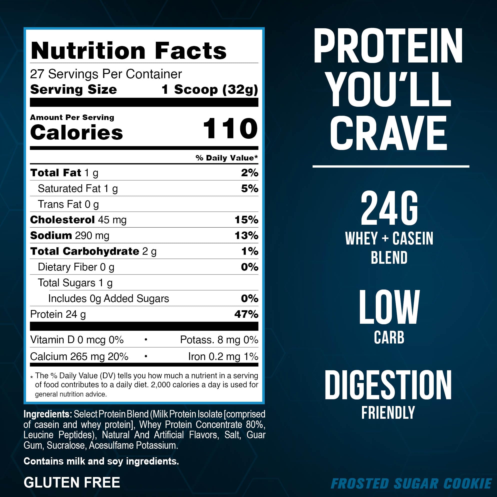 PEScience Select Protein shake in glass demonstrates rich, satisfying texture.