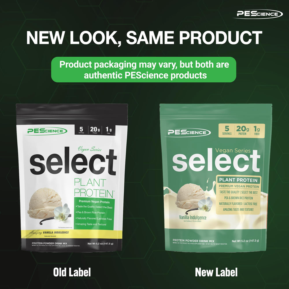 PEScience Select Vegan protein scoop highlights precise serving for quick meals