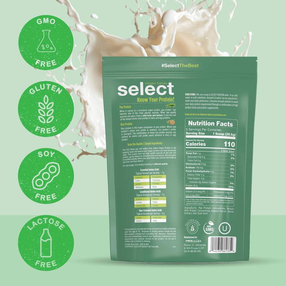 PEScience Select Vegan vanilla smoothie shows tasty, dairy-free protein option