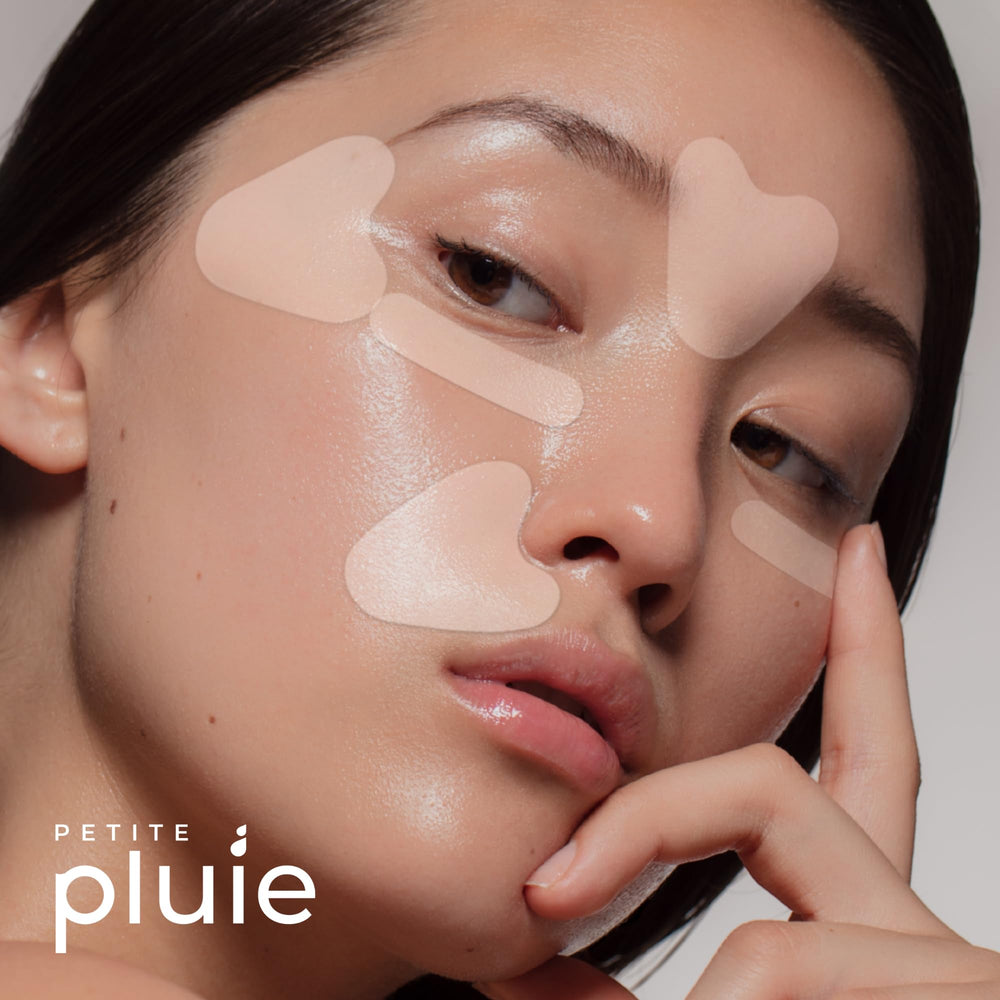 PETITE PLUIE patches with vegan collagen enhance elasticity and smoothness.