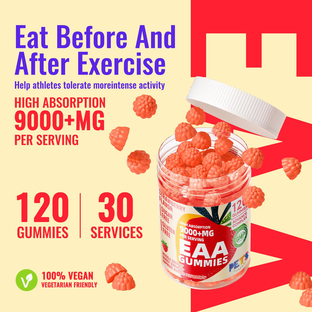 Pets Purest EAA Gummies energy scene showing active lifestyle and focus