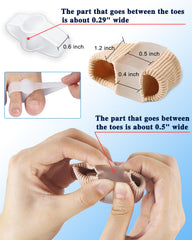 PGRODE separadores de dedos en gel sin látex, suave y seguro para pies.