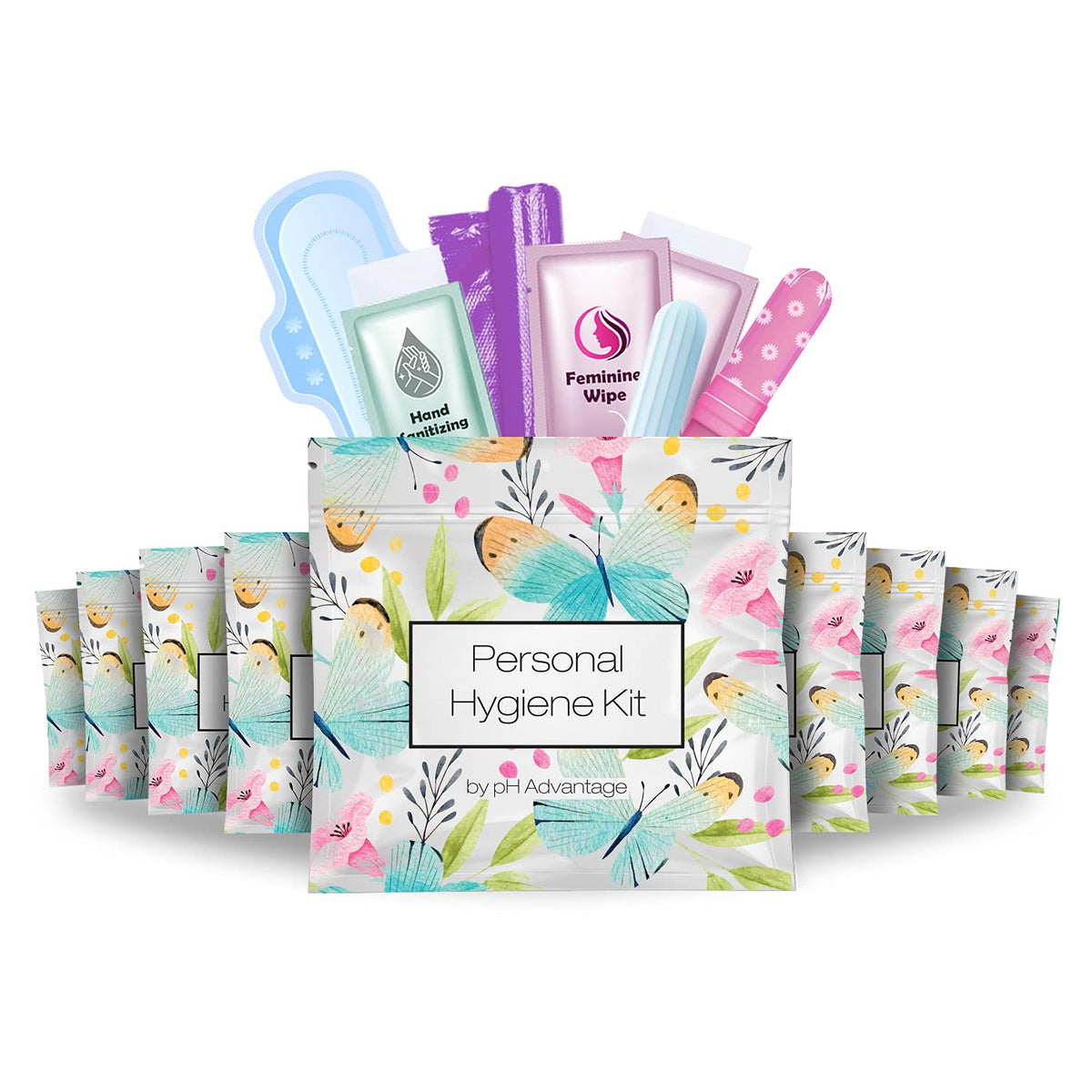 pH Advantage period kit tampon in travel-ready packaging for on-the-go care